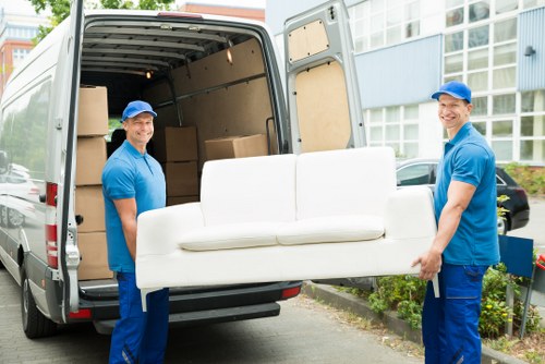 Removal van ready for a local move in Plumstead