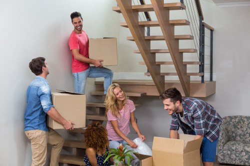 Removal team helping with a home move in Plumstead