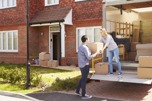 House removal team helping with a move in Plumstead