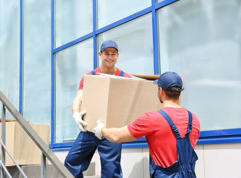 Moving van ready for a local house move in Plumstead