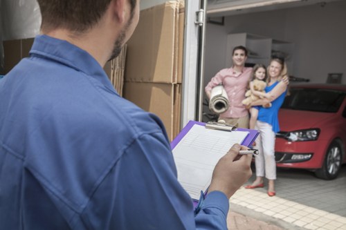 A local removals vehicle supporting an office move in Plumstead