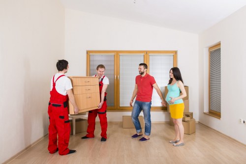 Careful unloading of furniture at a new Plumstead home