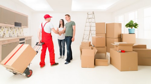 Removal van loading household items for a Plumstead move