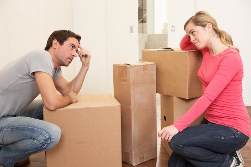 Local removals vehicle loading commercial items near Plumstead
